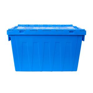 China Large Distribution Stack and Nest Turnover Plastic Moving Crate with Customized Color on sale