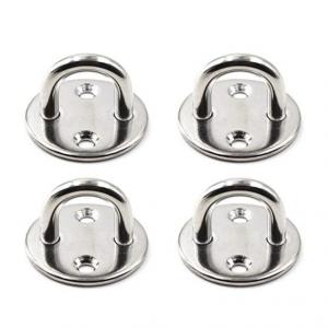China Galvanized Stainless Steel Round Eye Plate for Door Clasp and Wall Mount Hanging in Marine/Industry wholesale