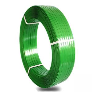 China 16mm Width PET Polyester Strapping 20kg Plastic Green PET Strap 0.5mm Thickness wholesale