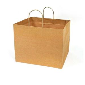 China Recyclable Kraft Paper Bag Kraft Lunch Bags With Twisted Handles wholesale