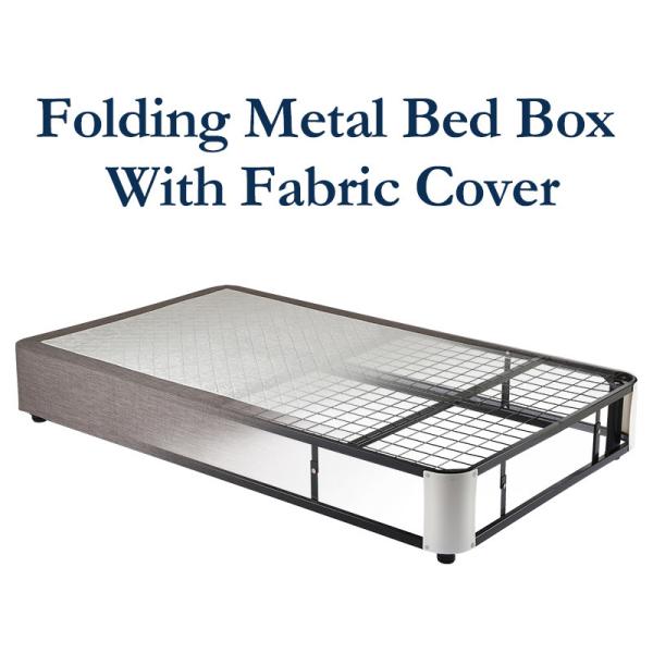 Quality Extra Iron Net Folding Bed Box Frame No Box Spring Needed for sale