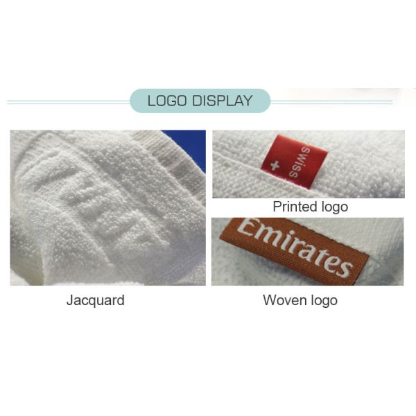Bleached Jacquard Hand Towels