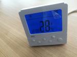 Button Control Fan Coil Unit Thermostat LCD Display With Electric Heater