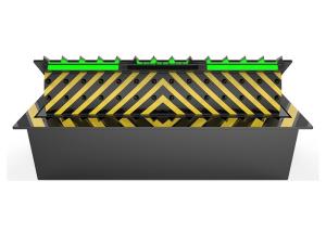 China Safety Hydraulic Road Barriers Blocker PLC Programming Control 500mm Lifting Height wholesale