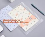 custom clear a4 a5 pu pvc plastic document bag,Custom Imprint Clear Zipper PVC