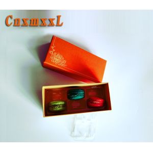 Varnishing Archaize Style Macaron Packaging Boxes SGS Printed Paper Box