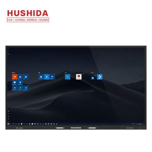 HUSHIDA 65 inch capacitive touch screen 4mm tempered glass interactive