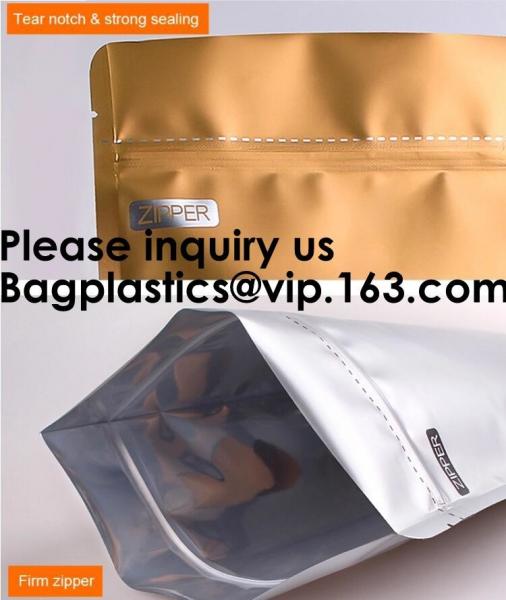 High Barrier 16 oz Foil Stand up Zipper Pouch Coffee Bag with Valve,Resealable Food Storage Zipper Plastic Bag,Jar Kraft