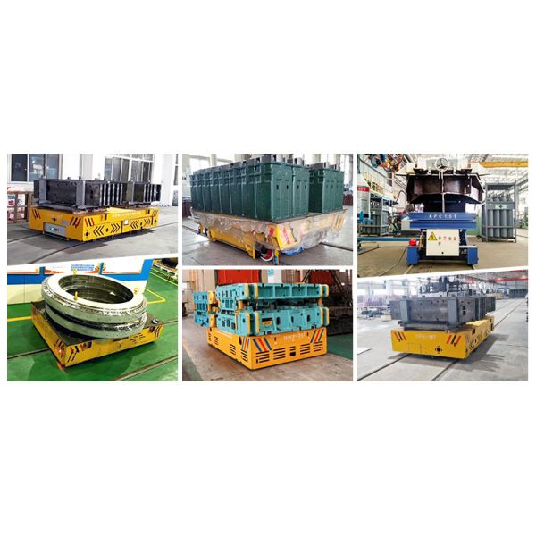 Dia 250-600mm Polyurethane Wheel Rubber Wheels for Trackless Steerable Transfer Carts