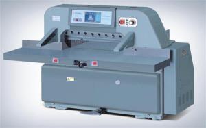 China Large Format High-precision Paper Cutter with Integrated Rack on sale