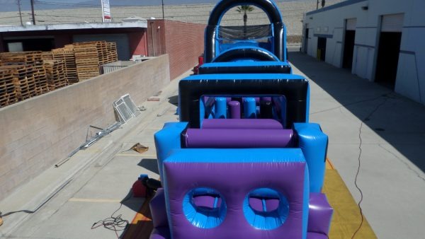 Custom Inflatable Obstacle Course Land Challenge Track With Climbing Tunnels Slides Racing Lanes and Modular Activity Sections for Outdoor Team Events