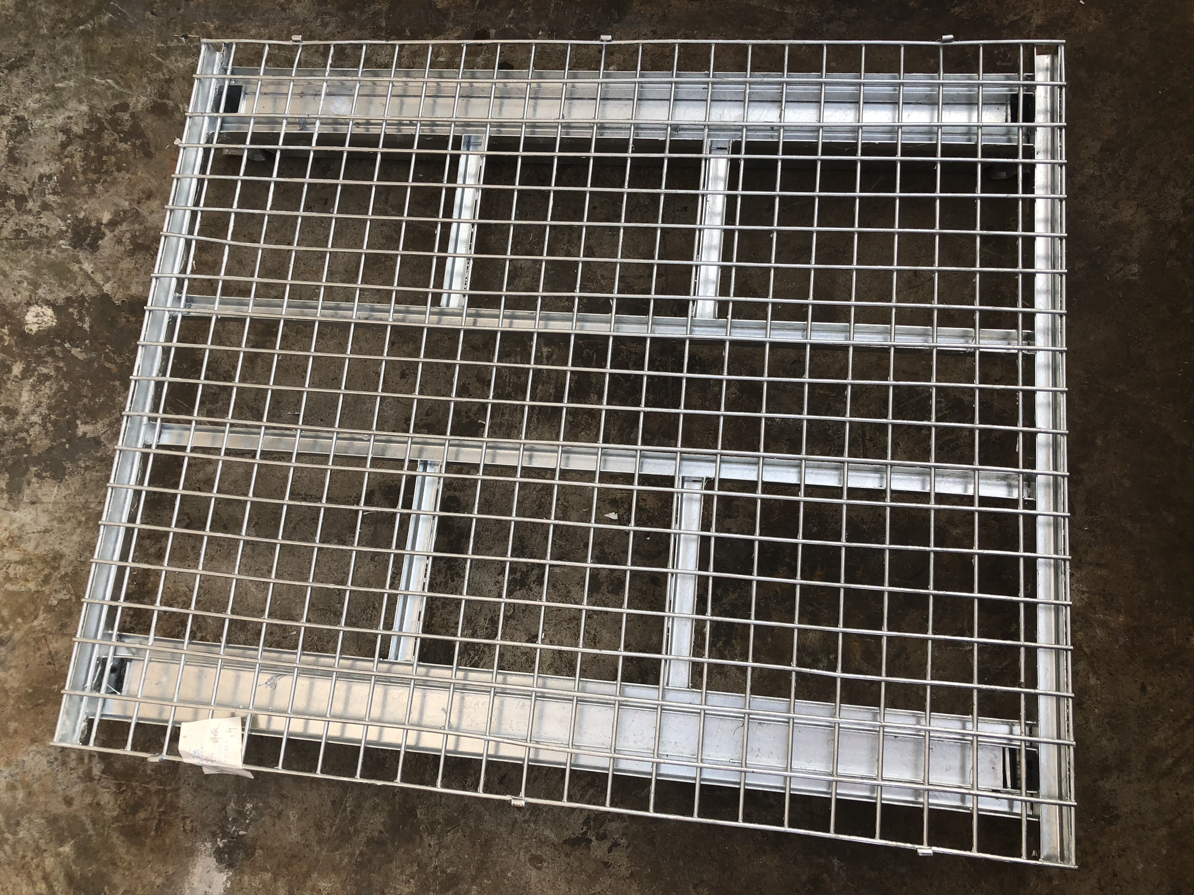 Folding Industrial Hot - Dipped Galvanized Wire Mesh Container 1500kg Loading