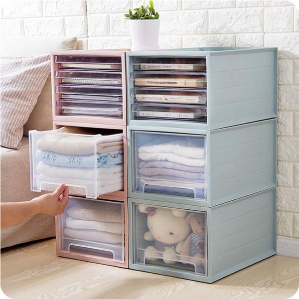 Quality Pink Stackable Storage Shoe Boxes Fabric Plastic Drawer Organizer for sale