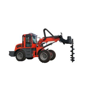 China 2.5ton earth machienry 4WD telescopic handler with earth auger wholesale