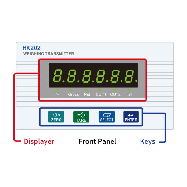 High Precision Weight Transmitter RS232 RS485 Force Measuring