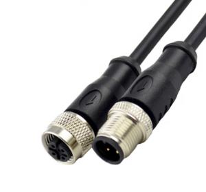 Ip67 Shielding M12 Circular Connector 8pin Aviation Plug Wire Joint Type