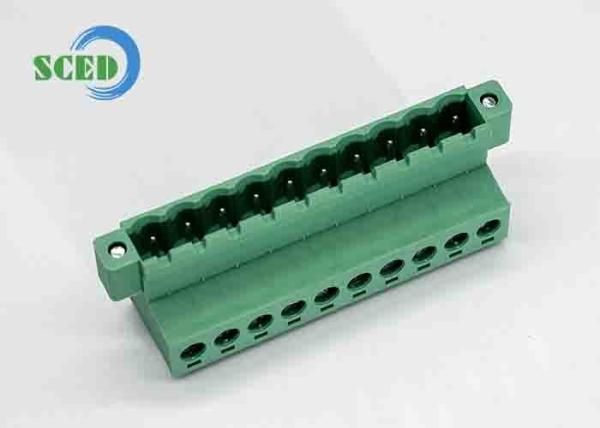 Quality Pitch 5.08mm Single Level PCB PA66 M3 Plug-in Terminal Blocks For Industry Control Automation for sale