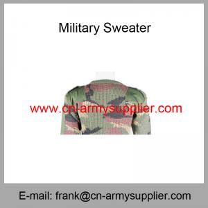 China Wholesale Cheap China Military Woodland Camo Wool Acrylic Police Army Pullover wholesale
