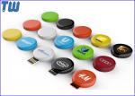 Mini Round Swivel Cool 32GB Pen Drive Thumb Drive Customized Circle Tag