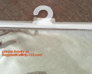 China underwear packaging hanger plastic,Slider Zipper Hanger Hook Bag For Men's Box / Underwear Packaging bagplastics bagease wholesale