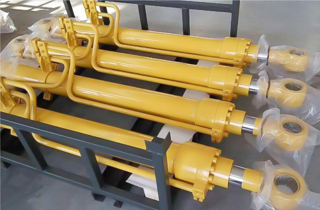 Tractor Loader Welded Hydraulic Cylinders Push Pull Welded 3000PSI Pressure