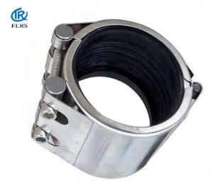 China Flex Type DN15 Pipe Leak Repair Clamp SS304 Grip Pipe Coupling wholesale