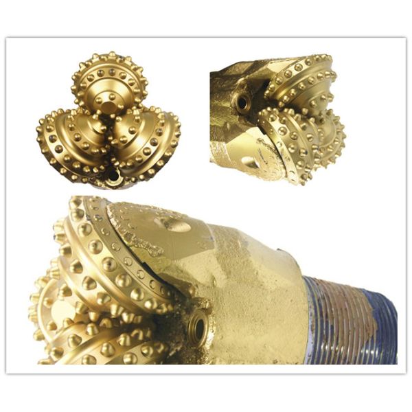 Sealed Bearing Tricone Rock Roller Bits Tungsten Carbide High Compressive Strength