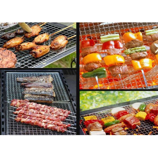 Stainless Steel Grill Net Crimped Wire Mesh 230mm Diameter
