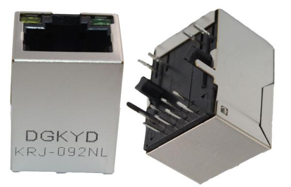 Quality Single port Tab Down Shielded rj45 Cat5 Modular jack connector, 10/100 BASE lan connector for sale