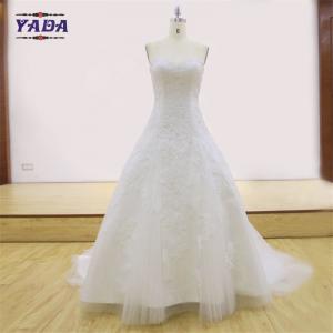 China New design ladies off-shoulder slim mermaid tail sweetheart dress white cheap wedding dresses wholesale