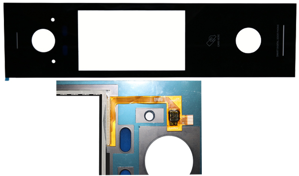 Projective 7 Inch Capacitive Touch Panel Glass Film Type With 2 Layers
