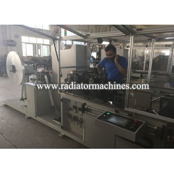 Fully Automatic Aluminum Radiator Fin Machine 100 M/min 25mm Wide