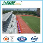 Spray - Coat Red Synthetic Rubber Flooring / Outdoor Permeable Rubberized Track
