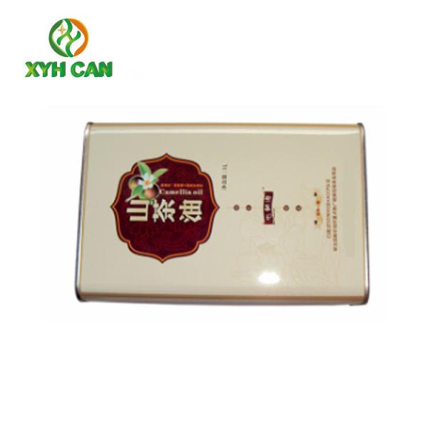 Quality Rectangular Tin Containers With Lid Glossy Lamination Printing for sale