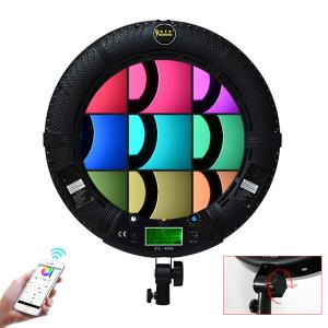 China Remote Control 18 Inch LED Ring Light Portable Full CCT 2800 9990K Makeup Kit With Mirror wholesale