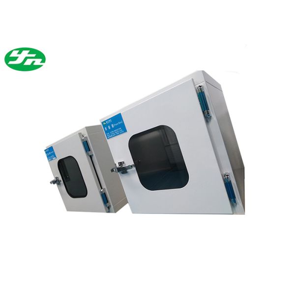 Mechanical Interlock Cleanroom Pass Box Powder Coated Cold Rolled Steel Material