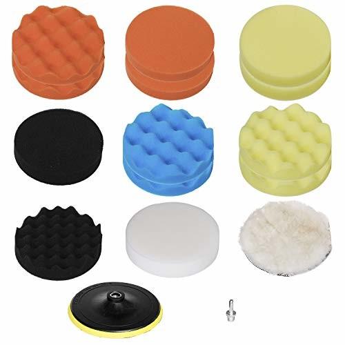 Quality M10 Drill Adapter Polishing Buffing Pad Auto Car Drill Polisher Buffer Sponge Pads Set for sale