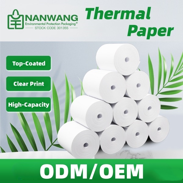80x80mm Thermal Label Paper Roll Waterproof Ticket Receipt Printer Paper