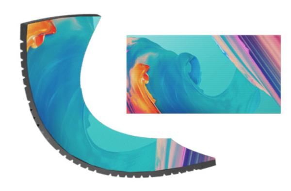Quality P2.5mm Flexible LED Display Modules Lightweight High Brightness and Versatile for Creative Stage and Exhibition Installations for sale