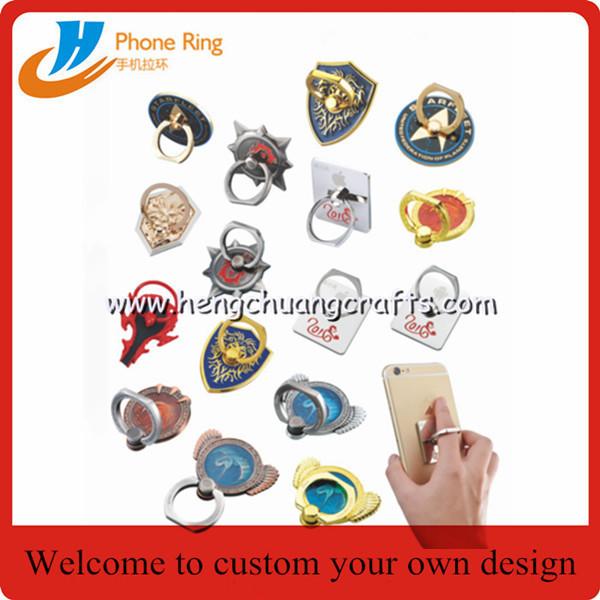 Quality Custom different shape phone ring holder for mobile phone customized design for sale