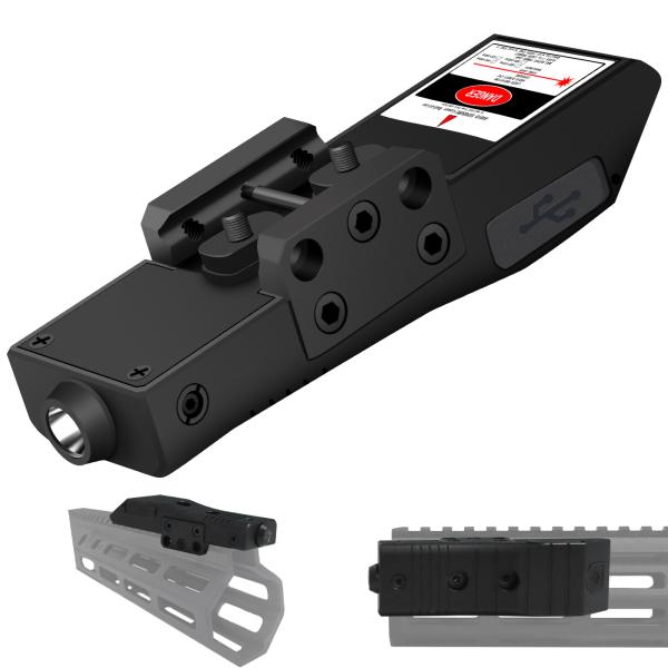 Quality M4 Blue LED Tactical Flashlights For Rifles Compatible M Lok Rail Surface for sale