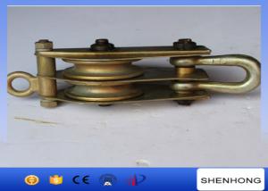 Cable Pulling Tower Erection Tools 1T 3T 8T Single Sheave Loop Type Lifting Pulleys