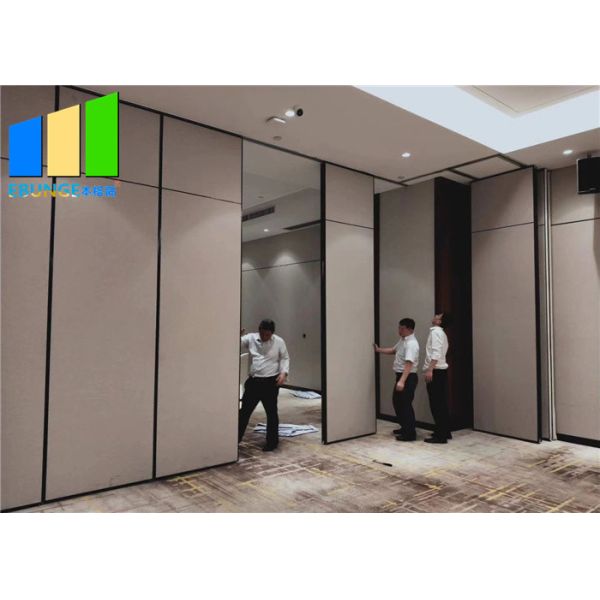 Removable Soundproof 65mm Thick Office Sliding Folding Partition Wall Divider