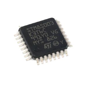 China New Original Microcontrollers MCU 8-bit STM8 CISC 8KB Flash 3.3V/5V 32-Pin LQFP Tray Electronic component IC chip STM8S003K3T6C on sale