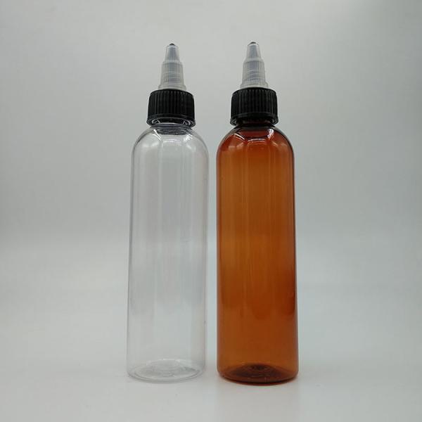 Quality Customized Dropper Dispenser Bottles with Screw Cap in Transparent Black for Liquid Storage for sale