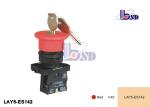 Red Emergency Stop Push Button Switch / Emergency Stop Switch With Key