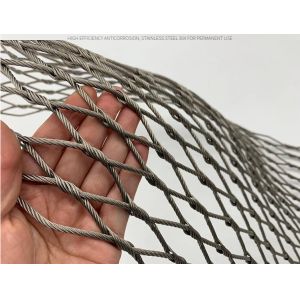 Hand Woven Flexible Stainless Steel Rope Mesh with Customizable Boundary