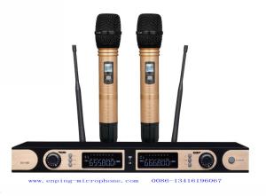 China LS-400 wireless microphone system UHF IR selecta ble frequency PLL AUTOMATIC INDUCTION competetive price rack ear wholesale
