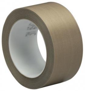 China High temperature PTFE PTFE Fiber Glass cloth tape in Brown color use for Heat sealing machines wholesale