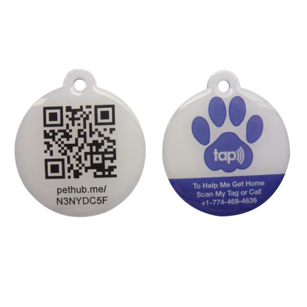 Quality Eco Friendly QR Code Printing Customized Size NFC RFID Epoxy Tag for sale